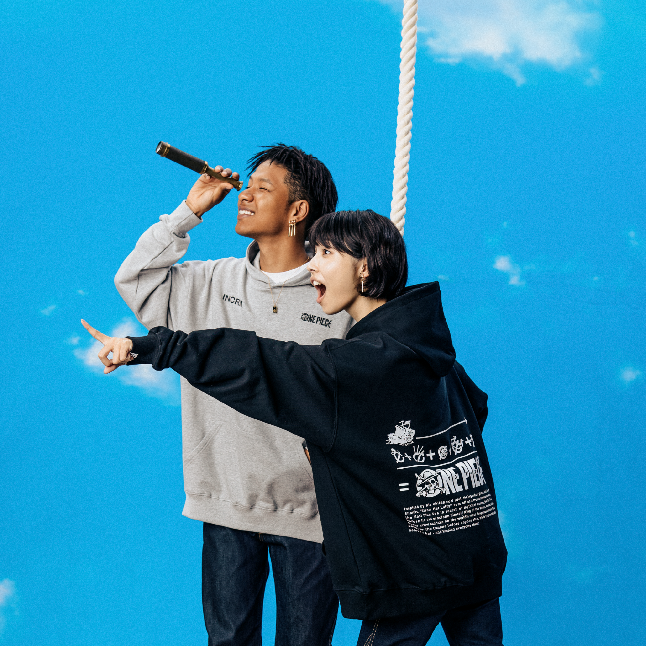 GRAND LINE HOODIE BLACK