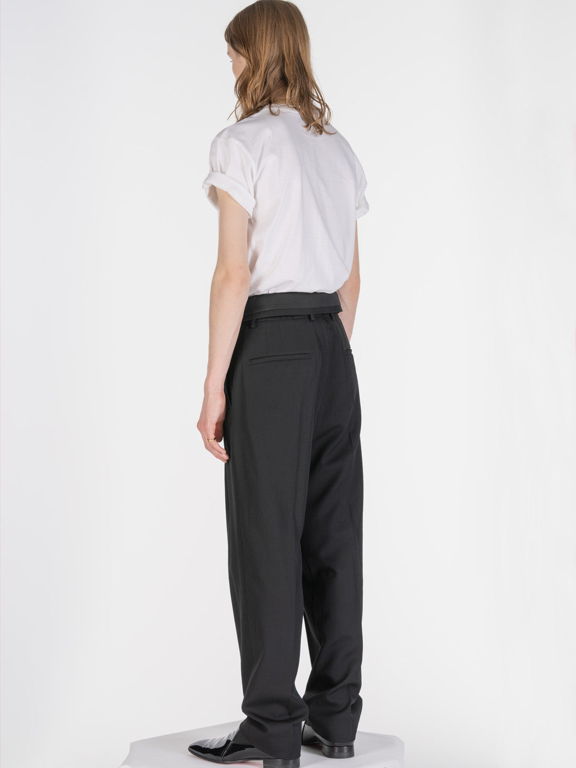 Pantalon à tailler haute