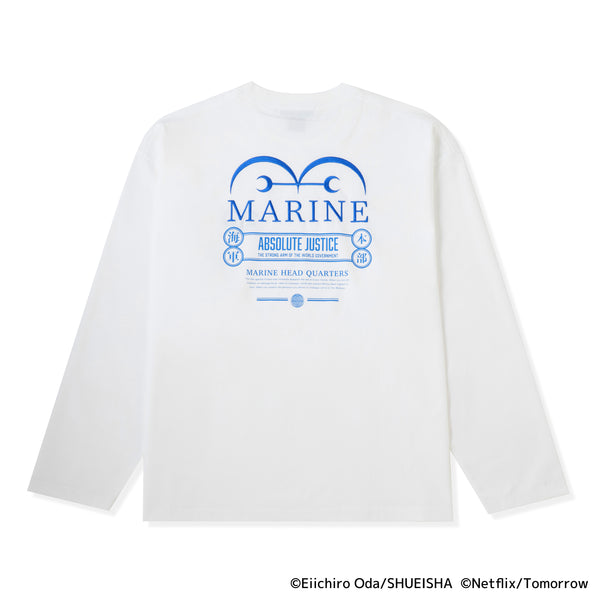 Marine L/S T-Shirt White